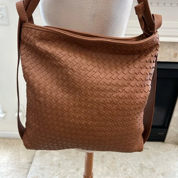 Giorgia Milani Brown Woven Shoulder Bag - Picture 2 of 12